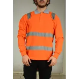 TURUNCU YAZLIK REFLEKTÖRLÜ SWEAT