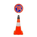PVC Trafik Konisi 50 cm Reflektifli Trafik Dubası