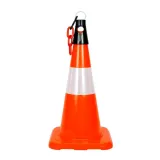 PVC Trafik Konisi 50 cm Reflektifli Trafik Dubası