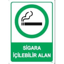 Sigara İçilebilir Alan...